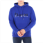 Etudes Blue Klein Signature Logo Cotton Hoodie, Size X-Small