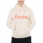 Etudes Off White Klein Logo Print Hoodie, Size X-Small