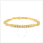 Haus Of Brilliance 10K Yellow Gold Plated Sterling Silver 1.0 Cttw Diamond Square Frame Miracle-Set Tennis Bracelet (I-J Color, I3 Clarity) - 7