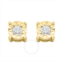 Haus Of Brilliance 10k Yellow-Gold Plated Sterling Silver 1/10ct. TDW Round-Cut Diamond Miracle-Plated Stud Earrings (J-K,I3)