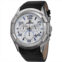 Joshua And Sons Joshua & Sons Chronograph White Dial Black Leather Mens Watch