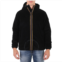 Kway Mens Black Pure Hamis Ribbed Zip-up Hoodie, Size Small