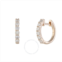 Lb Exclusive 14K Rose Gold 0.75 ct Diamond Hoop Earrings