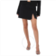 Mach & Mach Ladies Black Wool Mini Skirt, Brand Size 34 (US Size 2)