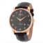 Mido Jubilee Automatic Black Dial Brown Leather Mens Watch