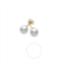 Mikimoto Akoya Pearl Stud Earrings with 18K Yellow Gold 6-6.5mm A Grade