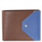 Picasso And Co Two-Tone Leather Wallet- Tan/Blue