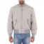 Ferragamo Salvatore Mens Rhinoceros Grey Quilted Gancini Blouson Jacket, Brand Size 48 (US Size 38)