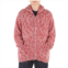 Undercover Mens Red Melange-Effect Knitted Hoodie, Brand Size 2 (Size Small)