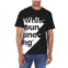 White Mountaineering Mens Black Shadow Logo Printed T-Shirt, Brand Size 4 (X-Large)