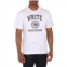 White Mountaineering Mens White Short Sleeve College Logo Print T-Shirt, Brand Size 1 (Small)