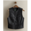 POLO Ralph Lauren Vintage c. 1990 Leather Vest - Size S