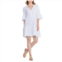 4OUR Dreamers Cotton Gauze Tiered Cover-Up Dress - Elbow Sleeve