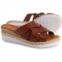 BERTUCHI Made in Spain Multi-Band Wedge Slide Sandals - Leather (For Women)