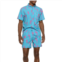 Endless Summer Printed Button Down Shirt and Swim Shorts Set - Short Sleeve