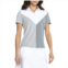 G/FORE Color-Block V Melange Tech Jersey Polo Shirt - Short Sleeve