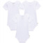 HUGGIES Infant Girls Organic Cotton Baby Bodysuits - 3-Pack, Short Sleeve