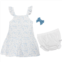LILA AND JACK Infant Girls Ruffle Strappy Dress, Bloomers and Hair Clip Set - 3-Piece, Sleeveless