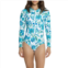 NIPTUCK Una Boheme Flowers One-Piece Paddlesuit - UPF 50+, Long Sleeve
