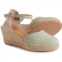 PASEART ESPADRILLES Made in Spain Closed Toe Wedge Sandals - Suede (For Women)