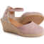 PASEART ESPADRILLES Made in Spain Closed Toe Wedge Sandals - Suede (For Women)