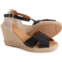 PASEART ESPADRILLES Made in Spain Wedge Open-Toe Slide Sandals - Leather (For Women)
