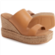 PASEART ESPADRILLES Made in Spain Wedge Slide Sandals - Leather (For Women)