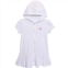 Pink Platinum Big Girls Hooded Terry Cover-Up - Short Sleeve