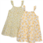 Rabbit + Bear Organic Little Girls Cotton Gauze Dress Set - 2-Pack, Sleeveless