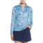 Stella Parker Mesh Combo Zip-Neck Shirt - UPF 50, Long Sleeve