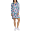 Stella Parker Printed Sun Dress - UPF 50, Zip Neck, Long Sleeve
