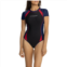 Sunseeker Sports Back Zip One-Piece Swimsuit - Short Sleeve