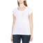 Willow Blossom Ribbed Scoop Neck T-Shirt - Short Sleeve