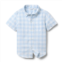 Janie and Jack Gingham Linen-Cotton Shirt