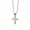 Jean Claude Dell Arte Stainless Steel Cross Pendant Necklace
