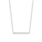Judith Ripka Sterling Silver & White Topaz Bar Pendant Necklace