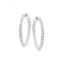Effy ENY Sterling Silver & 1.08 TCW Diamond Hoop Earrings
