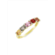 Meira T 14K Yellow Gold, Multicolored Gemstone & Diamond Ring
