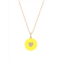 Gabi Rielle Love Is Love 14K Gold Vermeil & Pave Tuscan Sun Yellow Heart Necklace