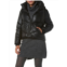 Marc New York Performance Faux Leather Puffer Hooded Jacket