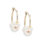 Masako 14K Yellow Gold & 6-7MM Cultured Round Freshwater Pearl Hoop Earrings