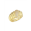 SPHERA MILANO 14K Gold Plated Sterling Silver & Cubic Zirconia Dome Crissont Ring