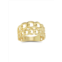 SPHERA MILANO 14K Yellow Goldplated Sterling Silver Chain Band Ring