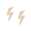 Effy ENY ?14K Goldplated & 0.9 TCW Diamond Lightning Stud Earrings