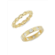 SPHERA MILANO 2-Piece 14K Goldplated Sterling Silver & Cubic Zirconia Band Set