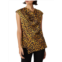 Adam Lippes Collective Leopard Print Cowlneck Top