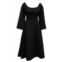 Emilia Wickstead Long-Sleeve Dress In Black Polyester