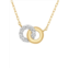 Verifine Demi Fine Myra Two Tone 18K Goldplated Sterling Silver & 0.15 TCW Diamond Pendant Necklace