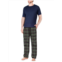 SLEEPHERO 2-Piece T Shirt & Plaid Pants Pajama Set