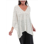 In2 by in Cashmere Wool & Cashmere Faux Pearl Poncho
